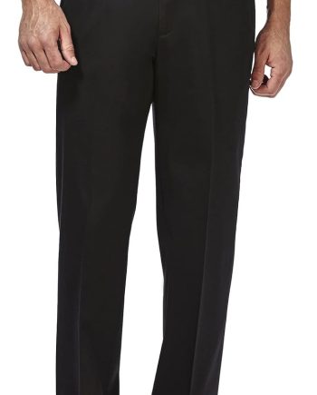 Men's Premium No Iron Khaki Classic Fit Flat Front Casual Pant (Regular and Big & Tall Sizes)