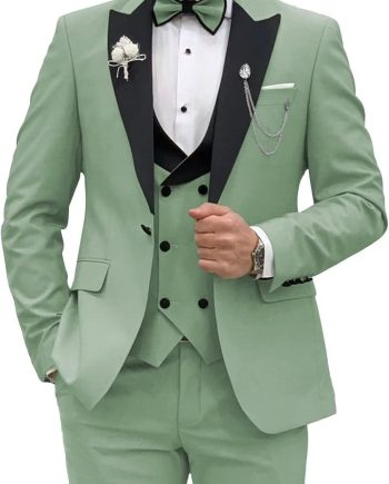Men's Tuxedo Suit 3 Piece Slim Fit Suit for Men Tuxedo for Men Wedding Party Dinner Prom