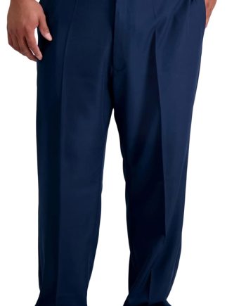 Men's  18 Pro Classic Fit Flat Front Casual Stretch Performance Golf Pant - Regular and Big & Tall