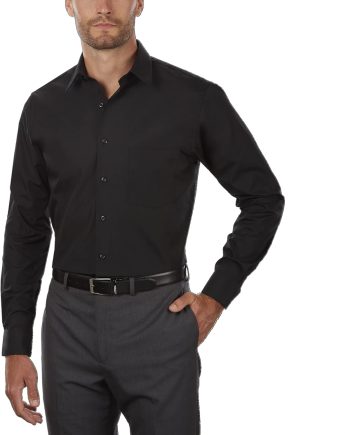 Men's Dress Shirt Regular Fit Poplin Solid
