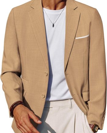 Mens Casual Sport Coats Two Buttons Lightweight Business Sport Blazer