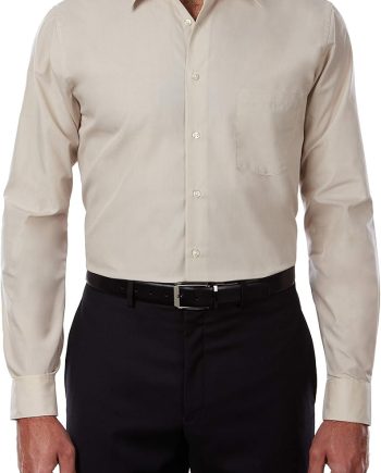 Men's Dress Shirt Regular Fit Poplin Solid