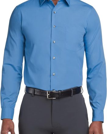 Men's Dress Shirt Regular Fit Poplin Solid
