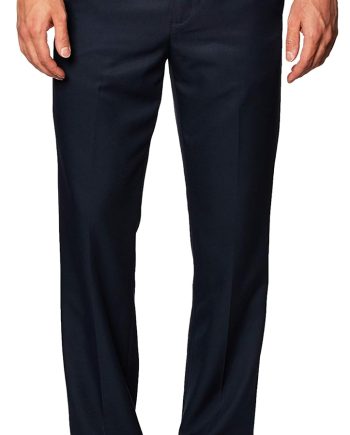Men's Classic-Fit Expandable-Waist Flat-Front Dress Pant