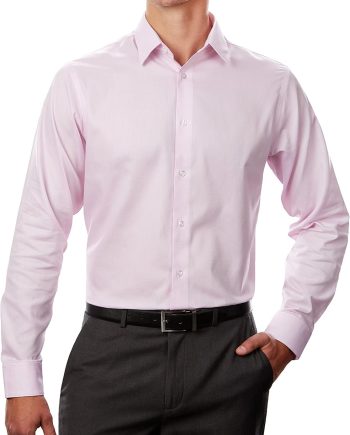 Men's Dress Shirt Regular Fit Non Iron Stretch Solid