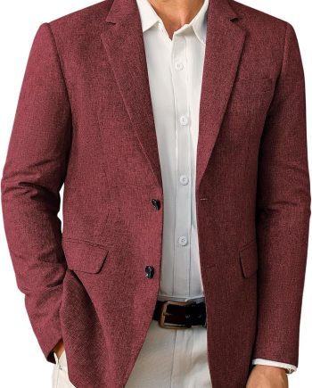 Mens Sport Coats Casual Blazer Two Button Lightweight Business Suit Jacket